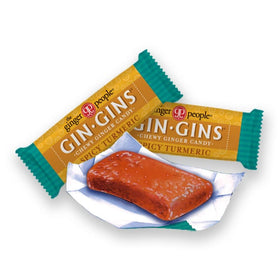 GIN GINS chews on plane for travel relief and warmth.