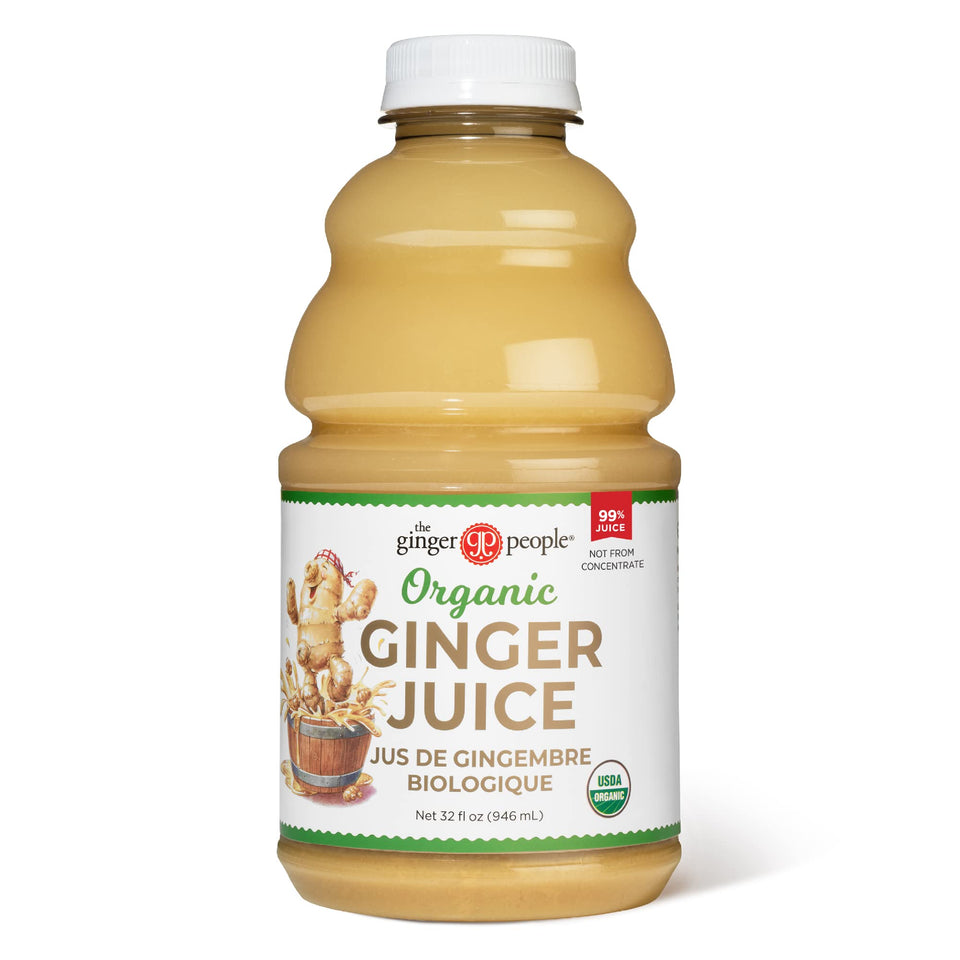 The Ginger People Organic Ginger Juice bottle front, ideal for a daily wellness shot.
