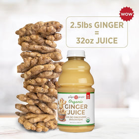Ginger juice pour close-up to enhance smoothies and tea
