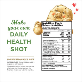 The Ginger People juice on a store shelf for easy pantry pickup
