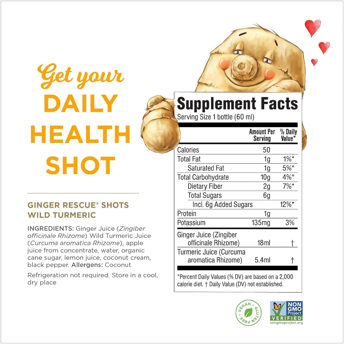 The Ginger People Ginger Rescue Turmeric Shot recyclable bottle highlights portability and reuse.
