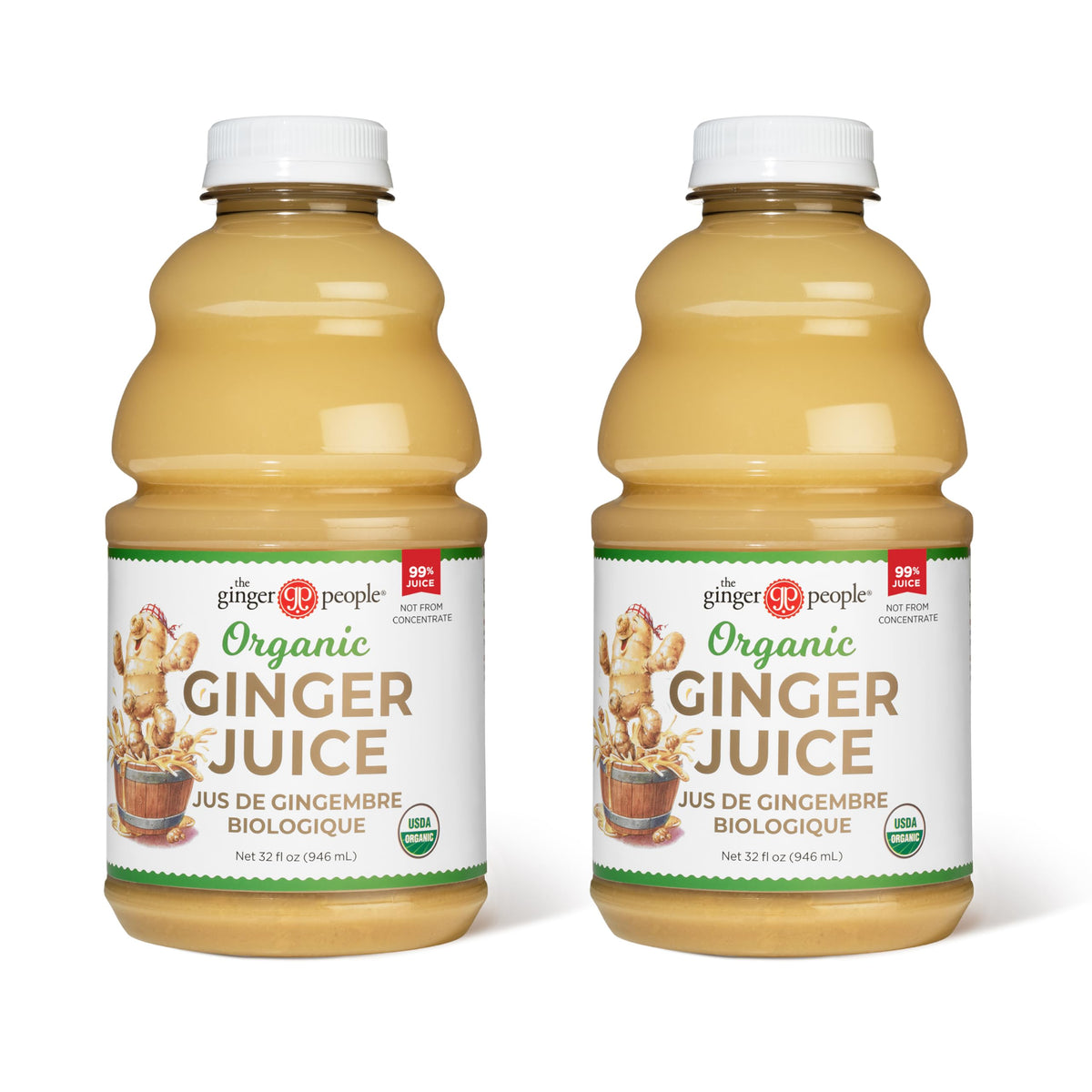 The Ginger People organic ginger juice bottle for daily wellness