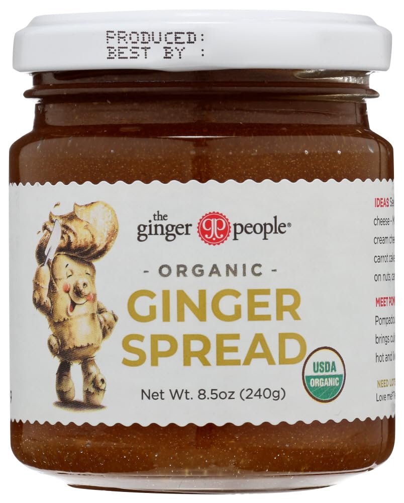 The Ginger People Organic Ginger Spread 2-pack jars with vibrant color for bold breakfasts.