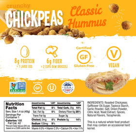 The Good Bean Crunchy Chickpeas sea salt crunch, ideal for on-the-go snacking