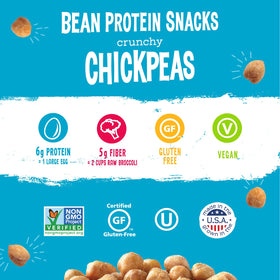 The Good Bean Crunchy Chickpeas Sweet Sriracha bag, sweet heat for a tasty crunch.