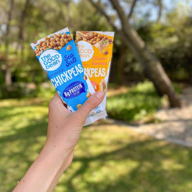 The Good Bean Crunchy Chickpeas Variety Pack bag snacks anywhere.
