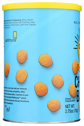The Good Crisp Company cheddar cheese balls ingredients label for transparency