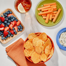The Good Crisp Company Sea Salt & Vinegar crinkle chips ideal for dipping