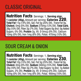 The Good Crisp Company Minis gluten-free badge visible on can packaging.