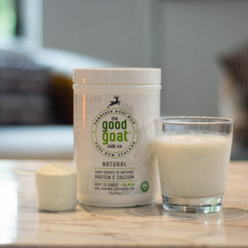 The Good Goat Milk Company kitchen scene highlights creamy, versatile dairy.