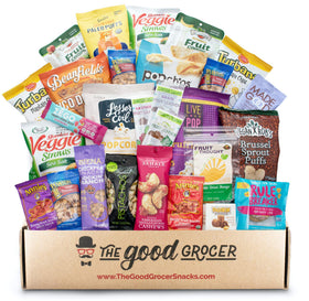 The Good Grocer gift box packaging presents a stylish earth-friendly presentation.