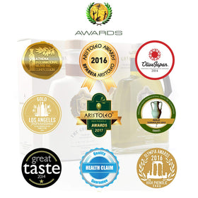 The Governor Premium Olive Oil elegant packaging emphasizes premium quality.