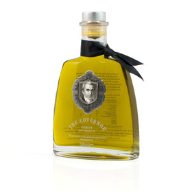 The Governor Premium Olive Oil, single origin Lianolia from Corfu, adds floral and fruity notes.