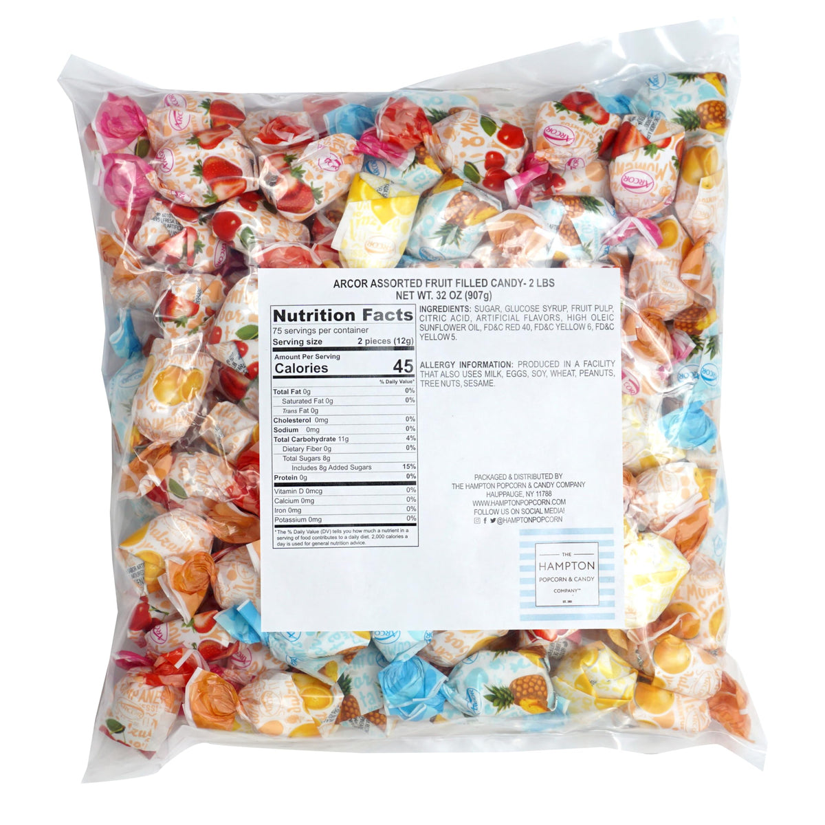 Arcor fruit filled candy, individually wrapped, ideal for on the go snacking.