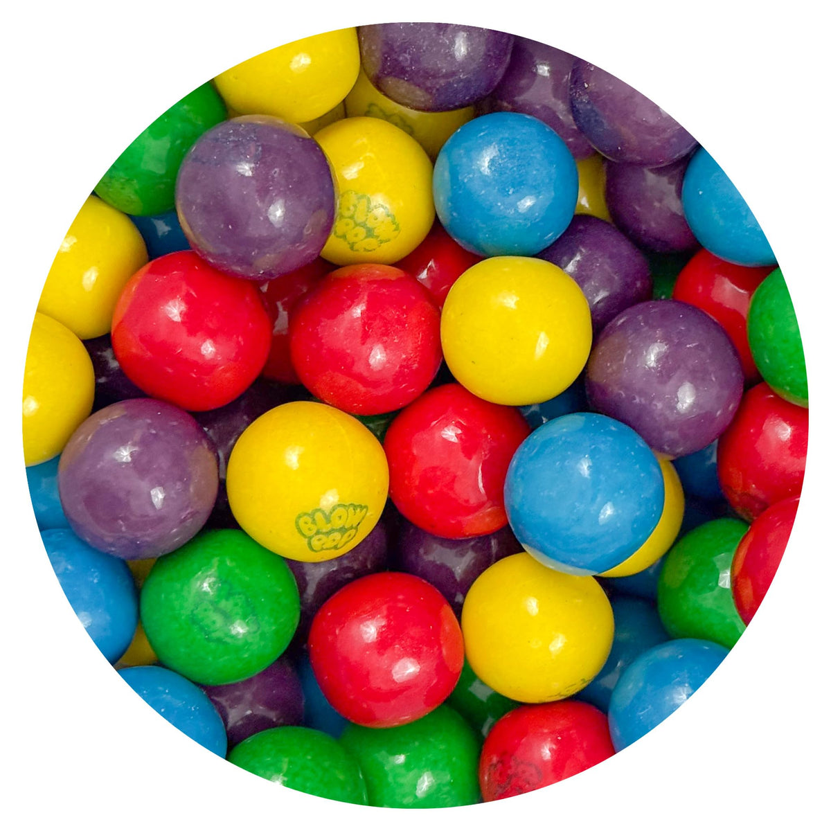 The Hampton Candy Company Blow Pop gumballs bulk bag ready for restocking gumball machines