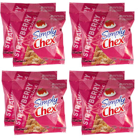 The Hampton Candy ChexMix Strawberry Yogurt bags closeup shows crunchy pieces with strawberry flavor.