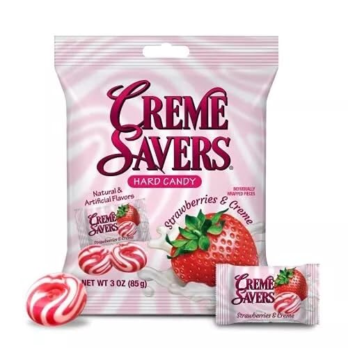 The Hampton Candy Company Cream Savers on an office desk for quick snack
