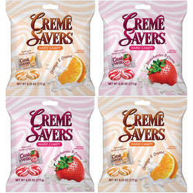 The Hampton Candy Company Cream Savers Strawberry and Cream bag front, two flavors for sharing