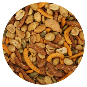 The Hampton Candy Company Fiesta Sunshine Snack Mix in bulk bag ideal for parties.