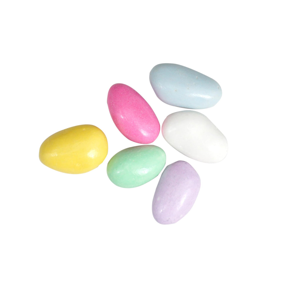 Wedding favors featuring pastel Jordan almonds and gift-ready packaging by The Hampton Candy Company.