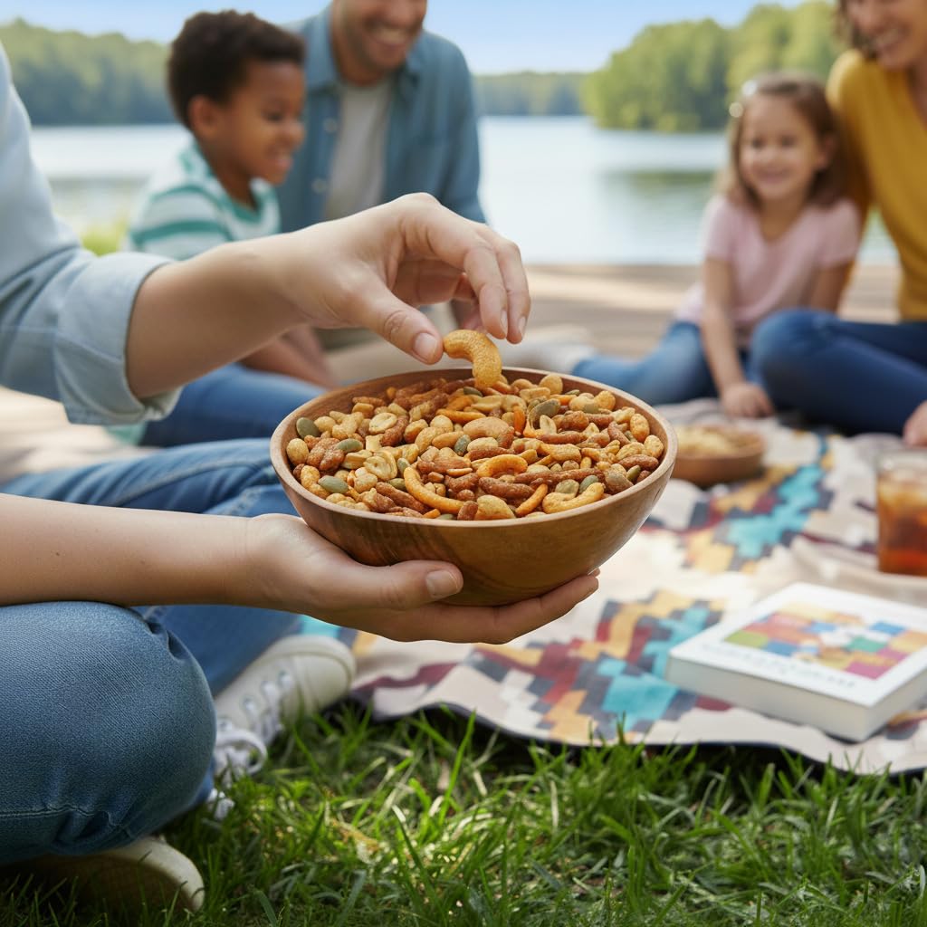 The Hampton Candy Company nuts and pumpkin seeds add crunch for on-the-go snacking.