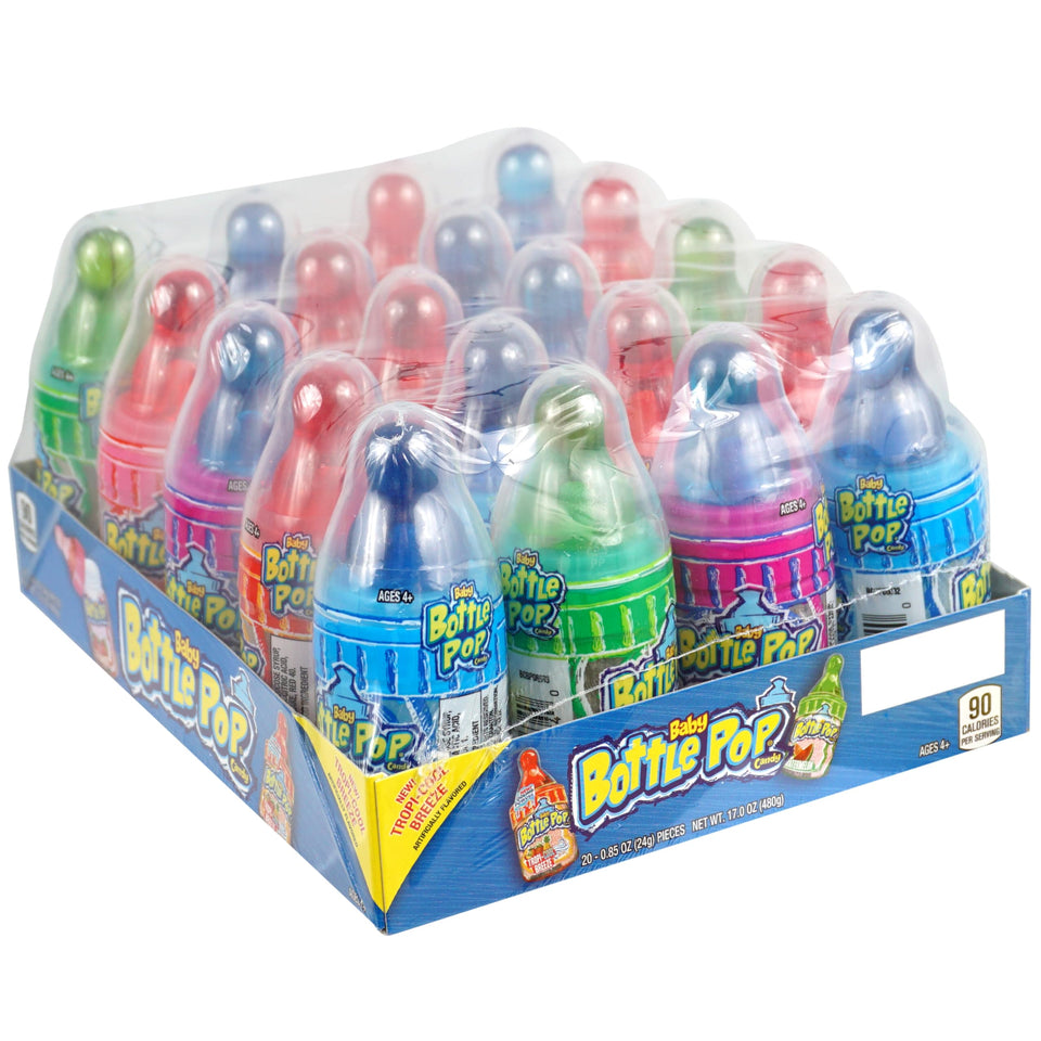 The Hampton Candy Company baby bottle lollipops assortment, ideal for parties and sharing.