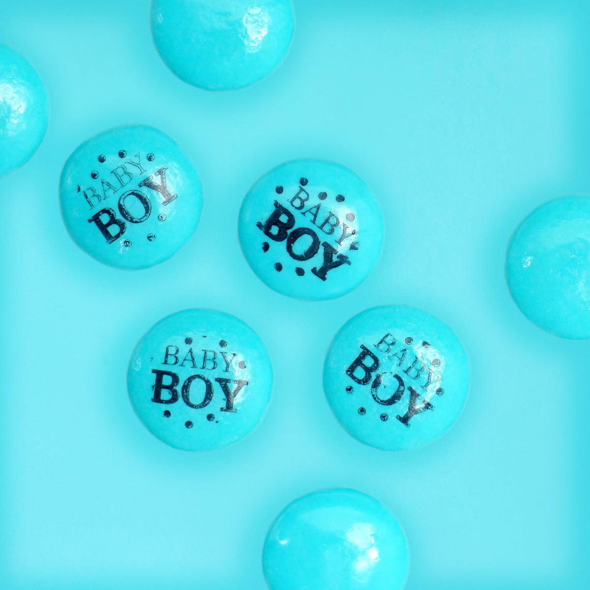 The Hampton Candy Company blue baby boy buttons gift idea for new mom