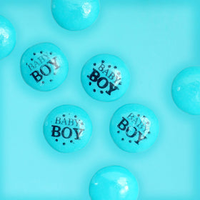 The Hampton Candy Company blue baby boy buttons gift idea for new mom