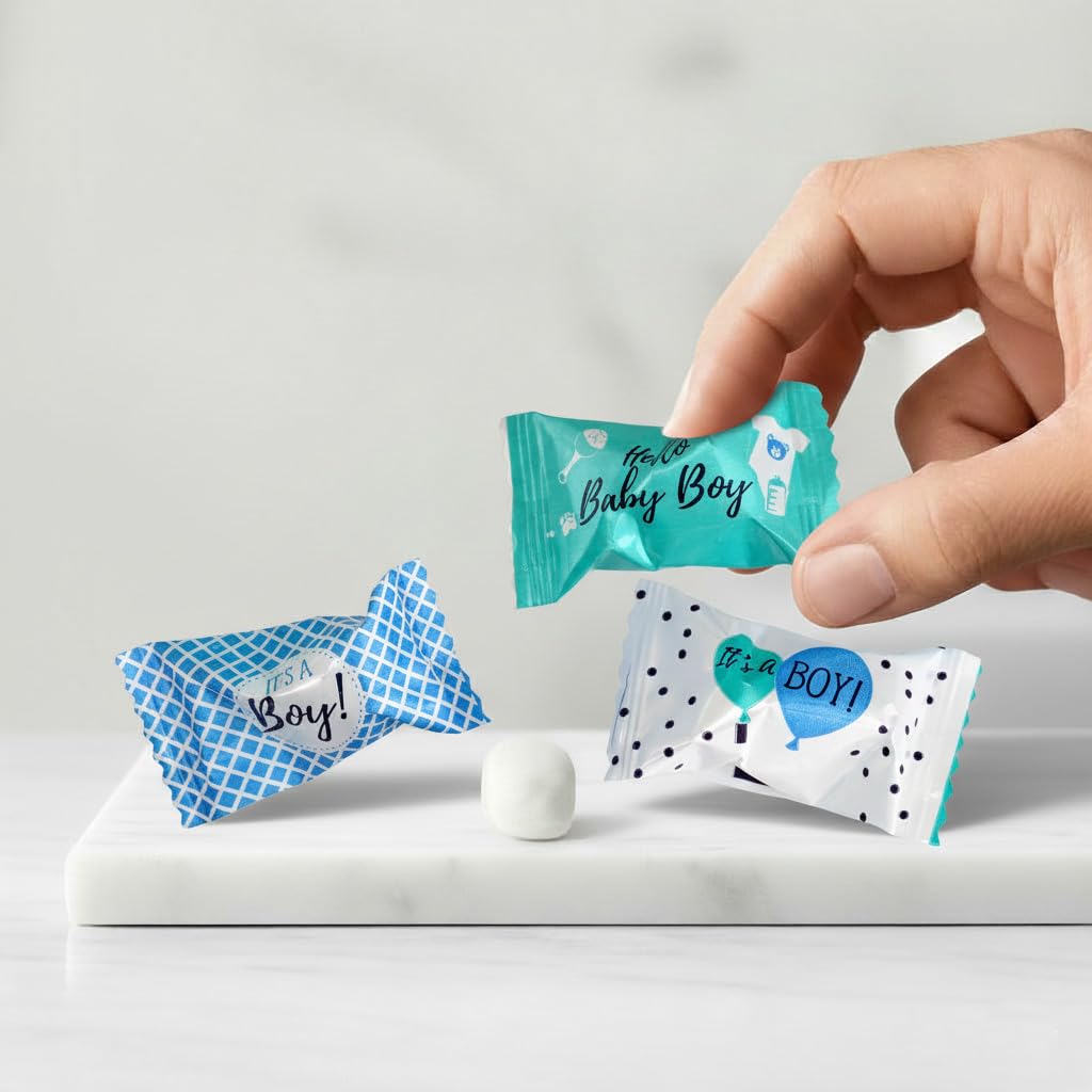 The Hampton Candy Company baby shower mints, a tasteful addition to celebrations and guest bags.