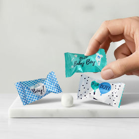 The Hampton Candy Company baby shower mints, a tasteful addition to celebrations and guest bags.