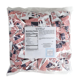 The Hampton Candy Company patriotic buttermints, individually wrapped, ideal for party favors.