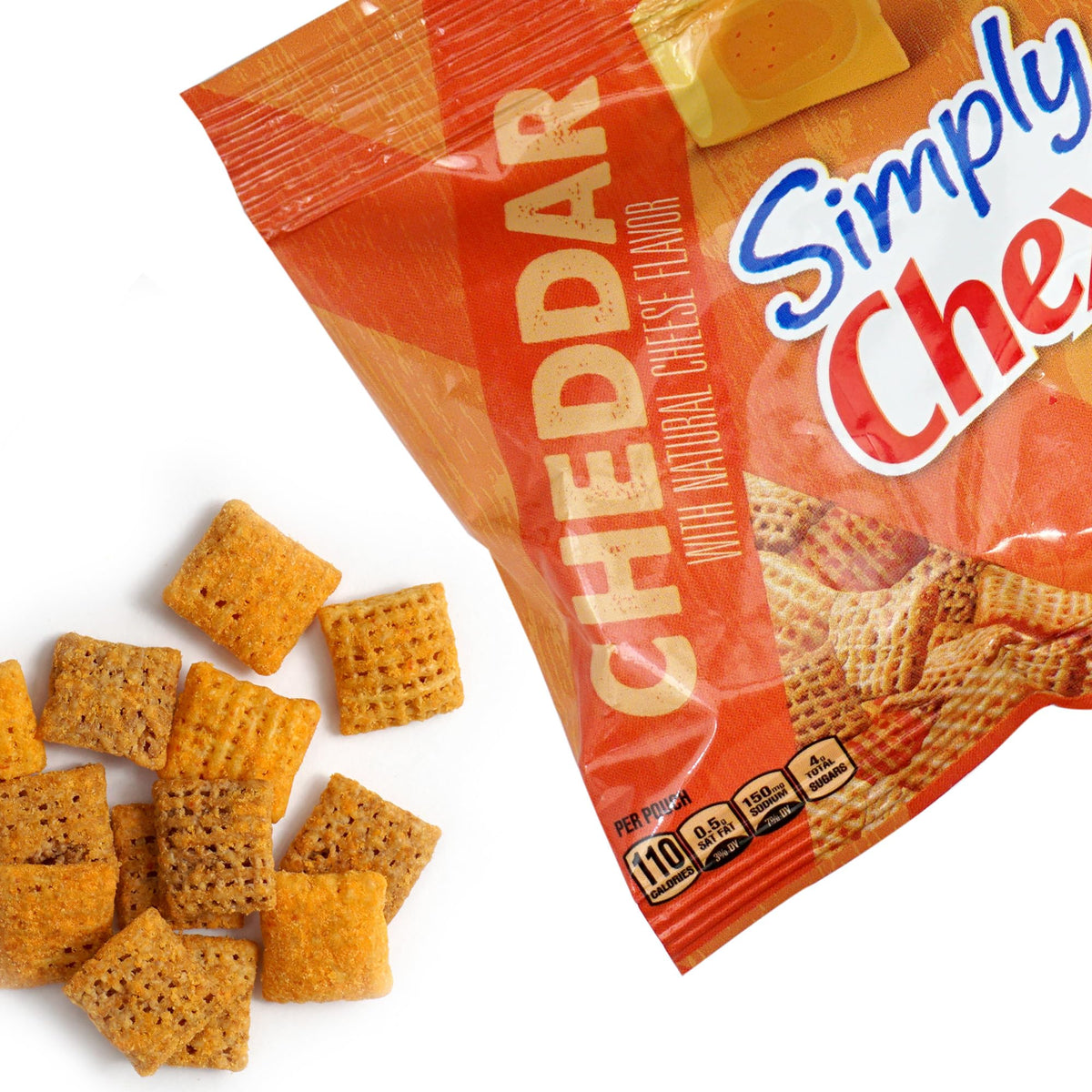 The Hampton Candy Company ChexMix Cheddar on-the-go pack for travel