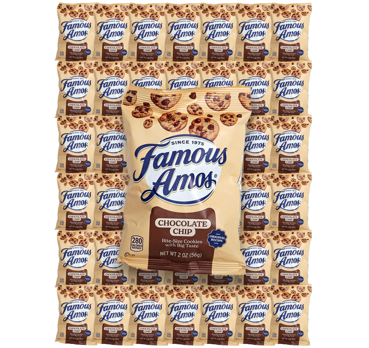 The Hampton Candy Company Chocolate Chip Cookies 42-pack display for bulk savings and pantry stock
