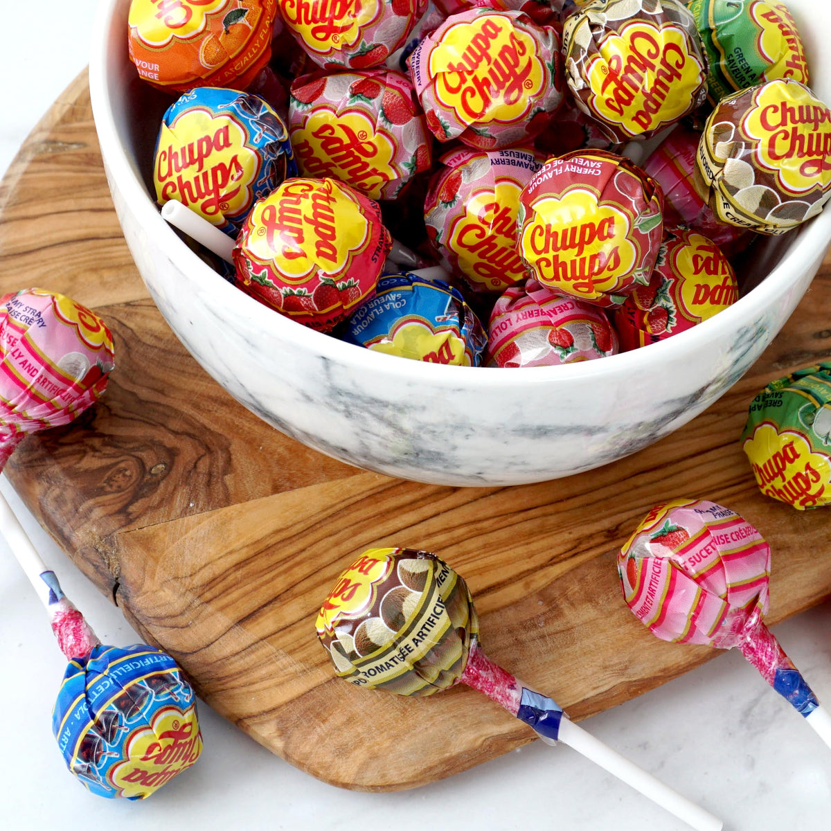 ChupaChups individually wrapped lollipops for easy sharing by The Hampton Candy Company