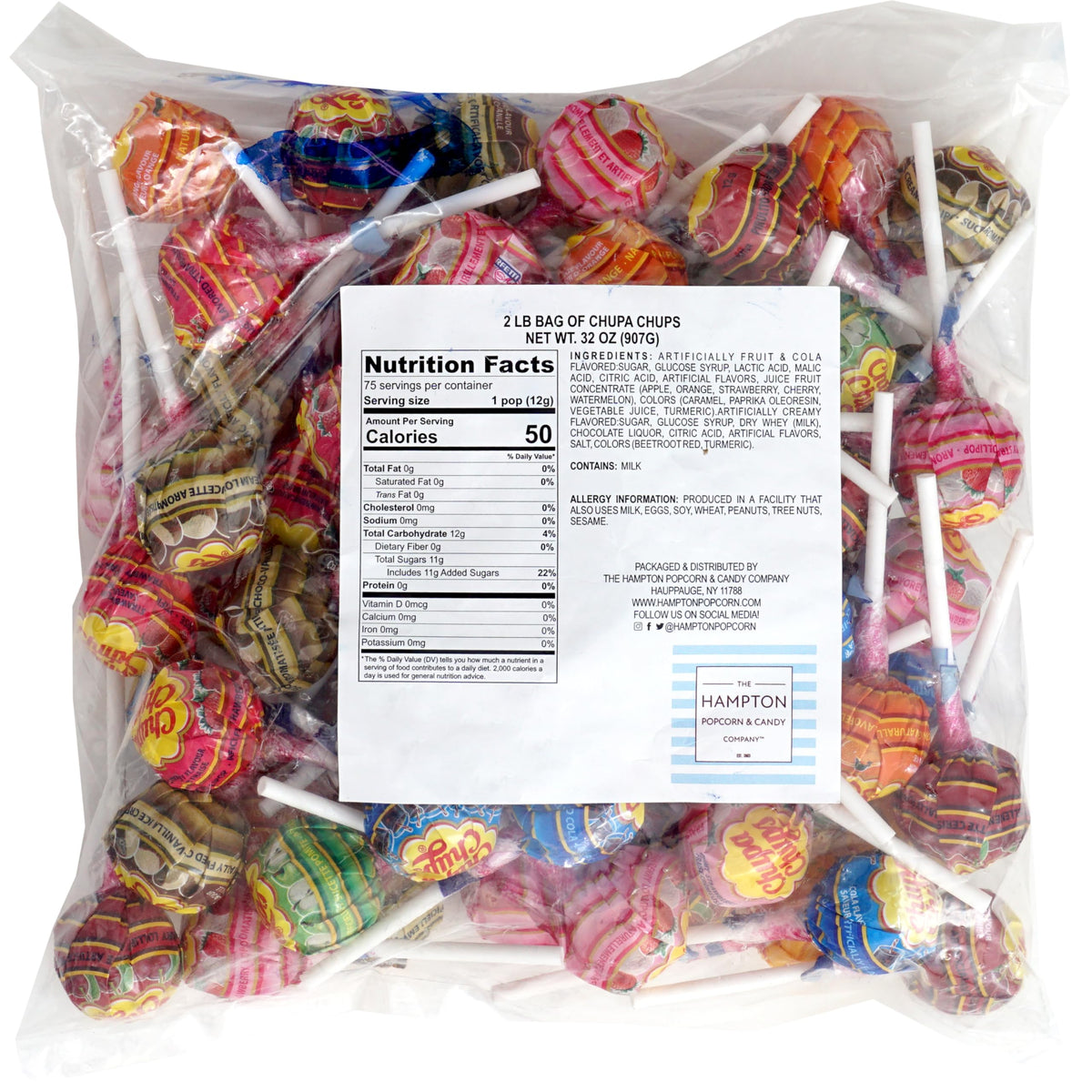 ChupaChups lollipops with smooth melt for longer enjoyment by The Hampton Candy Company