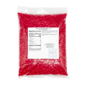 Close-up of Cinnamon Imperial Hearts shows bold red color and glossy finish for display.