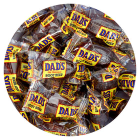 The Hampton Candy Company Dad's Root Beer Barrels bulk bag for on-the-go snacking.