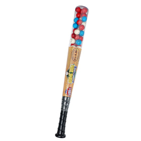 The Hampton Candy Company Double Bubble Baseball Bat centerpiece with colorful gumballs.