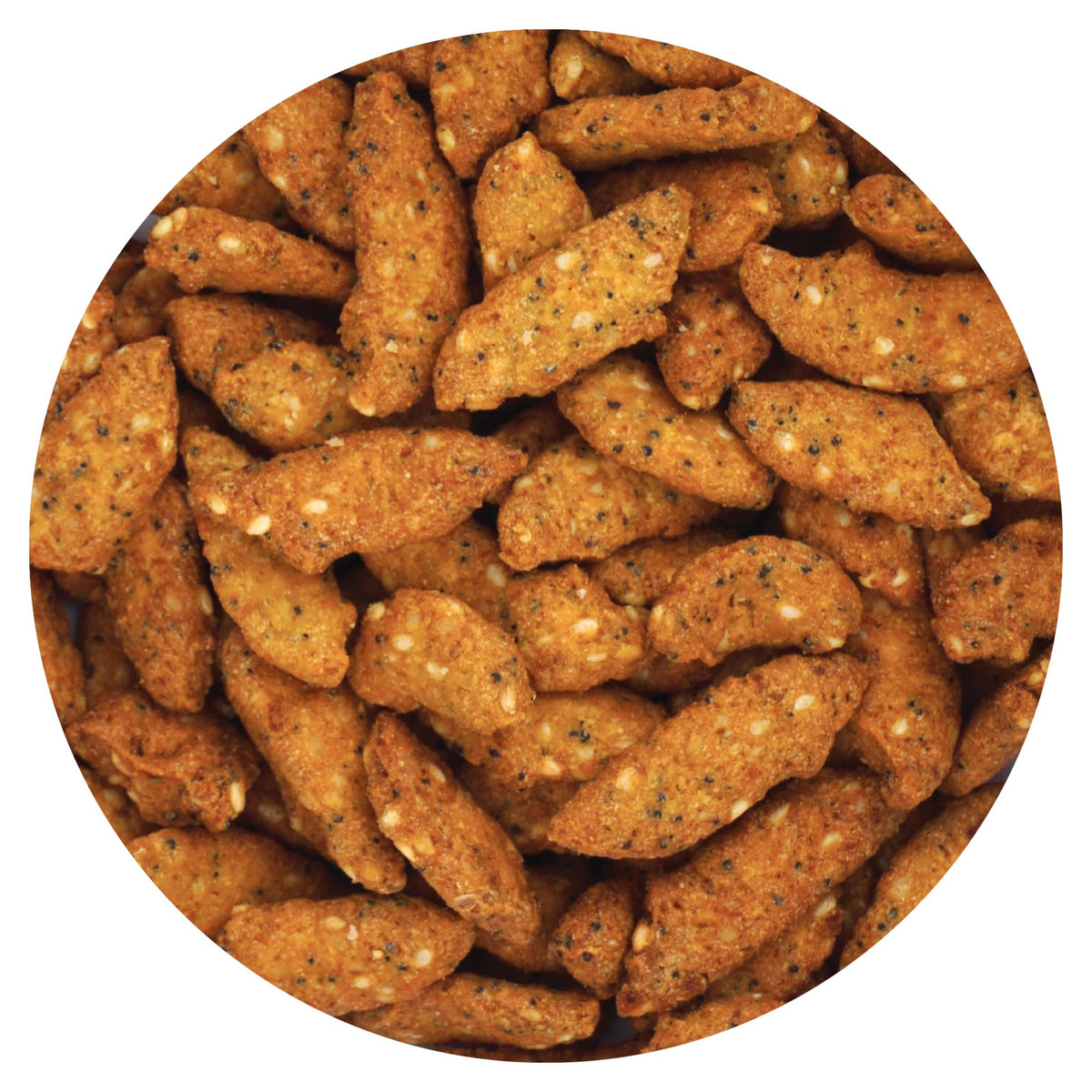 The Hampton Candy Company Everything Sesame Sticks in a 1lb bag for easy snacking.
