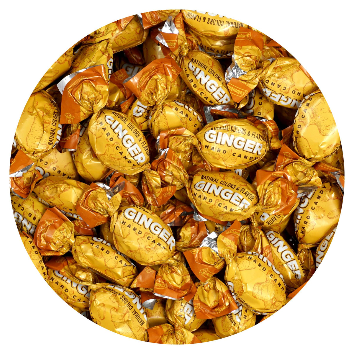 The Hampton Candy Company ginger candy bulk bag for easy stocking and sharing.