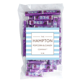 The Hampton Candy Company grape candy dispenser refill ready to share at parties.