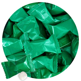 Green Buttermints bulk bag from The Hampton Candy Company, ready for gatherings.