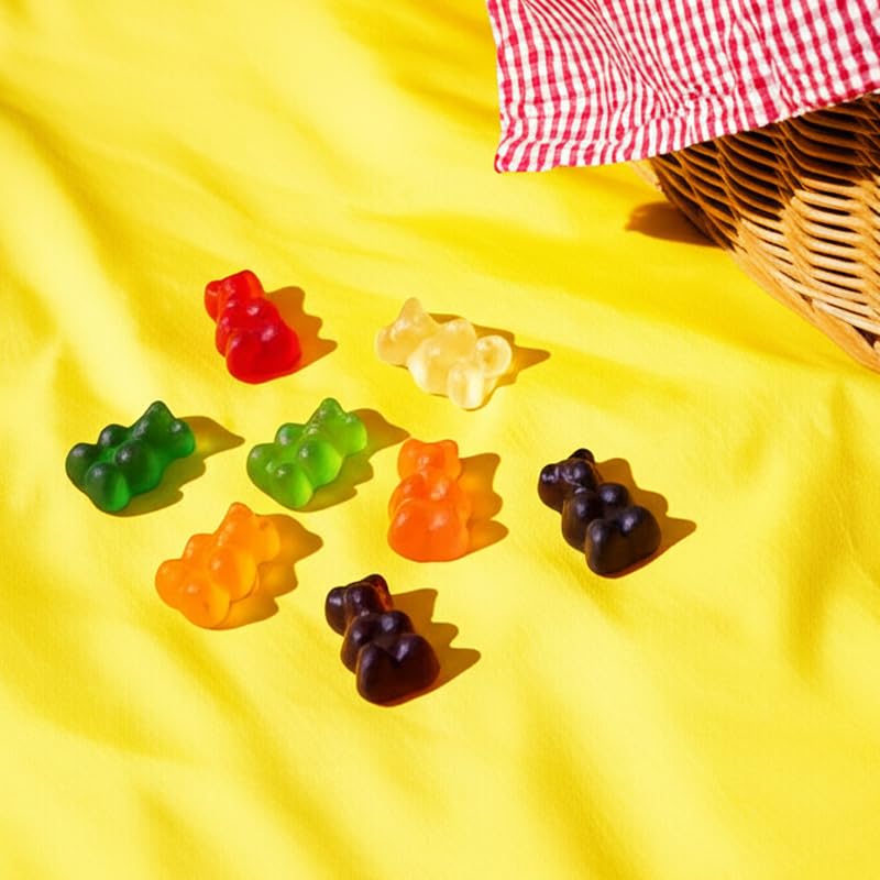 The Hampton Candy Company gummy bears Pineapple flavor for tropical dessert toppings.