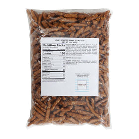Hampton Candy Company sesame sticks close-up, showing toasted sesame crunch and aroma.