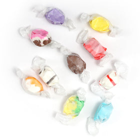 Individually wrapped taffy pieces preserve freshness and easy sharing.
