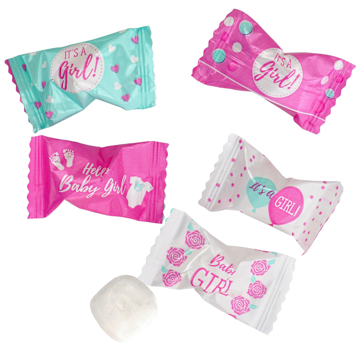 The Hampton Candy Company Buttermints are individually wrapped for easy party favors.