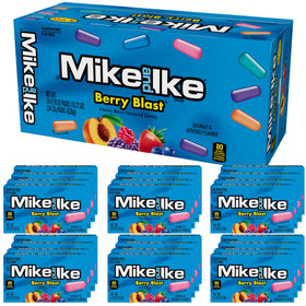 The Hampton Candy Company Mike and Ike Berry Blast box showcases five fruity flavors.