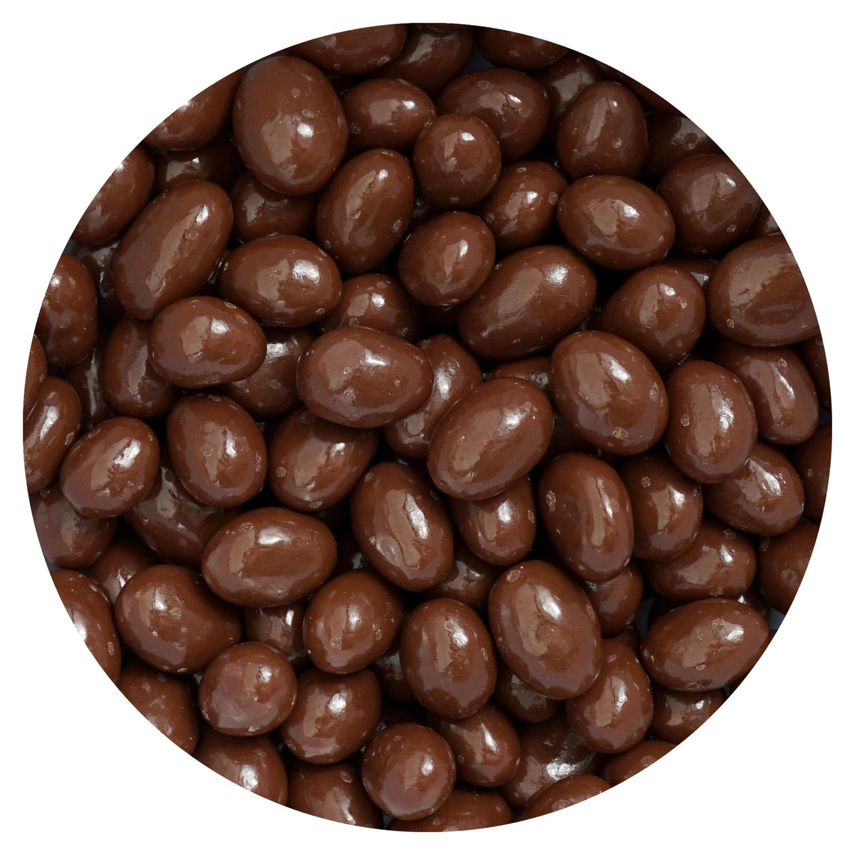 The Hampton Candy Company milk chocolate covered raisins in bulk bag for sharing.