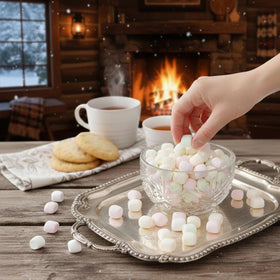 The Hampton Candy Company party mints on a dessert table for entertaining.
