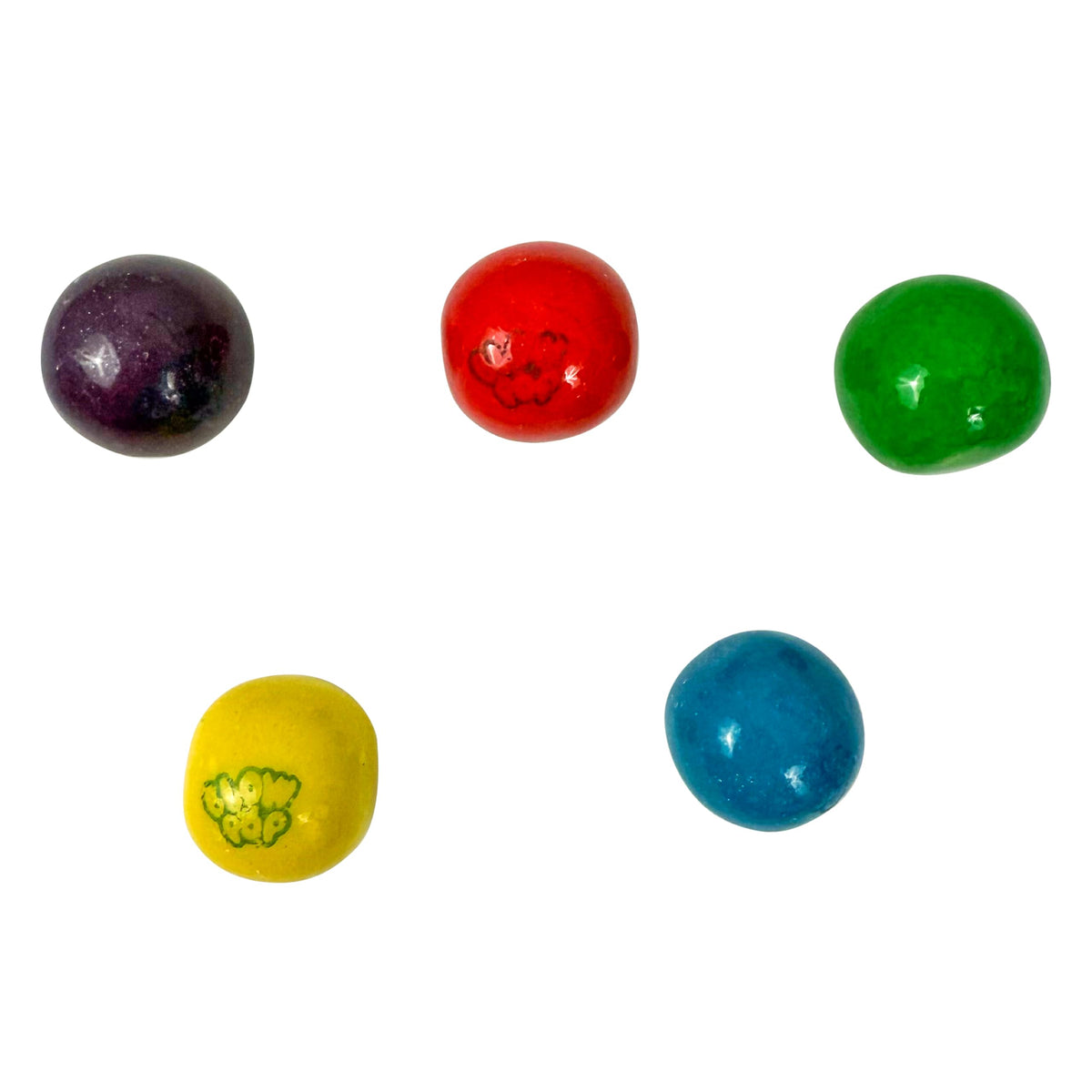 The Hampton Candy Company rainbow fruit-flavored gumballs brighten events.